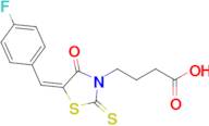 (E)-4-(5-(4-Fluorobenzylidene)-4-oxo-2-thioxothiazolidin-3-yl)butanoic acid