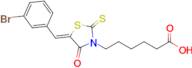 (Z)-6-(5-(3-bromobenzylidene)-4-oxo-2-thioxothiazolidin-3-yl)hexanoic acid