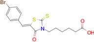 (Z)-6-(5-(4-bromobenzylidene)-4-oxo-2-thioxothiazolidin-3-yl)hexanoic acid