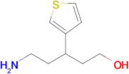 5-Amino-3-(thiophen-3-yl)pentan-1-ol