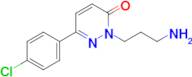 2-(3-Aminopropyl)-6-(4-chlorophenyl)pyridazin-3(2h)-one