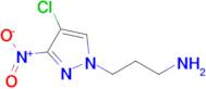 3-(4-Chloro-3-nitro-1h-pyrazol-1-yl)propan-1-amine