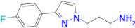 3-(3-(4-Fluorophenyl)-1h-pyrazol-1-yl)propan-1-amine