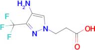 3-(4-Amino-3-(trifluoromethyl)-1h-pyrazol-1-yl)propanoic acid