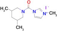 1-(3,5-Dimethylpiperidine-1-carbonyl)-3-methyl-1h-imidazol-3-ium iodide