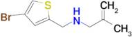 n-((4-Bromothiophen-2-yl)methyl)-2-methylprop-2-en-1-amine