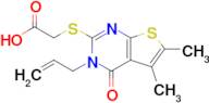 2-((3-Allyl-5,6-dimethyl-4-oxo-3,4-dihydrothieno[2,3-d]pyrimidin-2-yl)thio)acetic acid