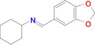 (E)-1-(Benzo[d][1,3]dioxol-5-yl)-N-cyclohexylmethanimine