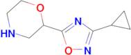 2-(3-Cyclopropyl-1,2,4-oxadiazol-5-yl)morpholine