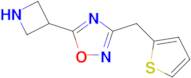 5-(Azetidin-3-yl)-3-(thiophen-2-ylmethyl)-1,2,4-oxadiazole