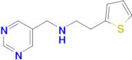 n-(Pyrimidin-5-ylmethyl)-2-(thiophen-2-yl)ethan-1-amine