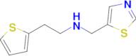 n-(Thiazol-5-ylmethyl)-2-(thiophen-2-yl)ethan-1-amine