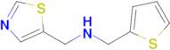 1-(Thiazol-5-yl)-N-(thiophen-2-ylmethyl)methanamine