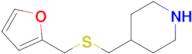 4-(((Furan-2-ylmethyl)thio)methyl)piperidine