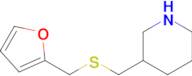 3-(((Furan-2-ylmethyl)thio)methyl)piperidine