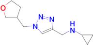 n-((1-((Tetrahydrofuran-3-yl)methyl)-1h-1,2,3-triazol-4-yl)methyl)cyclopropanamine