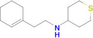 n-(2-(Cyclohex-1-en-1-yl)ethyl)tetrahydro-2h-thiopyran-4-amine