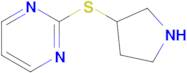 2-(Pyrrolidin-3-ylthio)pyrimidine