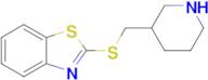 2-((Piperidin-3-ylmethyl)thio)benzo[d]thiazole