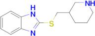 2-((Piperidin-3-ylmethyl)thio)-1h-benzo[d]imidazole
