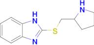 2-((Pyrrolidin-2-ylmethyl)thio)-1h-benzo[d]imidazole
