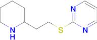 2-((2-(Piperidin-2-yl)ethyl)thio)pyrimidine