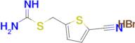 (5-Cyanothiophen-2-yl)methyl carbamimidothioate hydrobromide