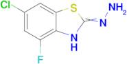 6-chloro-4-fluoro-2-hydrazinylidene-2,3-dihydro-1,3-benzothiazole