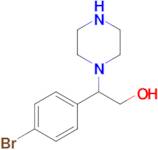 2-(4-Bromophenyl)-2-(piperazin-1-yl)ethan-1-ol