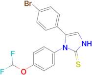 5-(4-bromophenyl)-1-[4-(difluoromethoxy)phenyl]-2,3-dihydro-1H-imidazole-2-thione