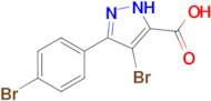 4-Bromo-3-(4-bromophenyl)-1h-pyrazole-5-carboxylic acid