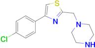 4-(4-Chlorophenyl)-2-(piperazin-1-ylmethyl)thiazole