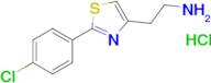 2-(2-(4-Chlorophenyl)thiazol-4-yl)ethan-1-amine hydrochloride