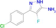 3-(4-Chlorophenyl)-4-fluoro-1h-pyrazol-5-amine