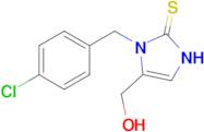 1-[(4-chlorophenyl)methyl]-5-(hydroxymethyl)-2,3-dihydro-1H-imidazole-2-thione