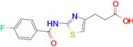 3-(2-(4-Fluorobenzamido)thiazol-4-yl)propanoic acid