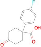 1-(4-Fluorophenyl)-4-oxocyclohexane-1-carboxylic acid