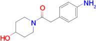 2-(4-Aminophenyl)-1-(4-hydroxypiperidin-1-yl)ethan-1-one