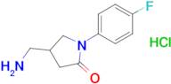 4-(Aminomethyl)-1-(4-fluorophenyl)pyrrolidin-2-one hydrochloride