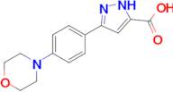 3-[4-(morpholin-4-yl)phenyl]-1H-pyrazole-5-carboxylic acid