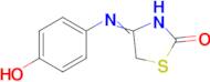 4-[(4-hydroxyphenyl)imino]-1,3-thiazolidin-2-one