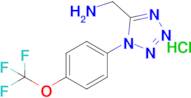(1-(4-(Trifluoromethoxy)phenyl)-1h-tetrazol-5-yl)methanamine hydrochloride