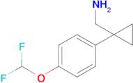 (1-(4-(Difluoromethoxy)phenyl)cyclopropyl)methanamine