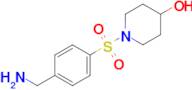 1-((4-(Aminomethyl)phenyl)sulfonyl)piperidin-4-ol