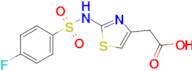 2-(2-((4-Fluorophenyl)sulfonamido)thiazol-4-yl)acetic acid