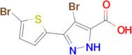 4-Bromo-3-(5-bromothiophen-2-yl)-1h-pyrazole-5-carboxylic acid