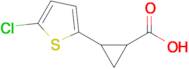 2-(5-Chlorothiophen-2-yl)cyclopropane-1-carboxylic acid