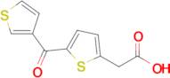 2-(5-(Thiophene-3-carbonyl)thiophen-2-yl)acetic acid