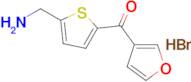 (5-(Aminomethyl)thiophen-2-yl)(furan-3-yl)methanone hydrobromide