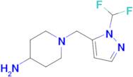 1-((1-(Difluoromethyl)-1h-pyrazol-5-yl)methyl)piperidin-4-amine